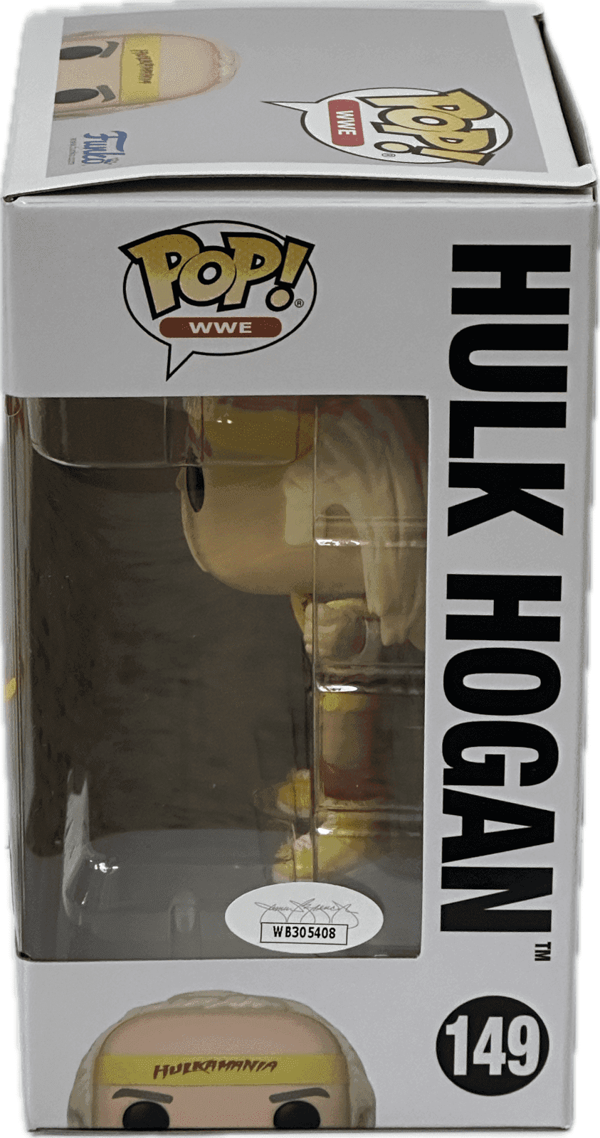 Hulk Hogan Signed Autographed Funko POP 149 JSA Authenticated Yellow Hulk Hogan Other hulk-hogan-funko-pop-149-yellow, view 2, supplier stock photo