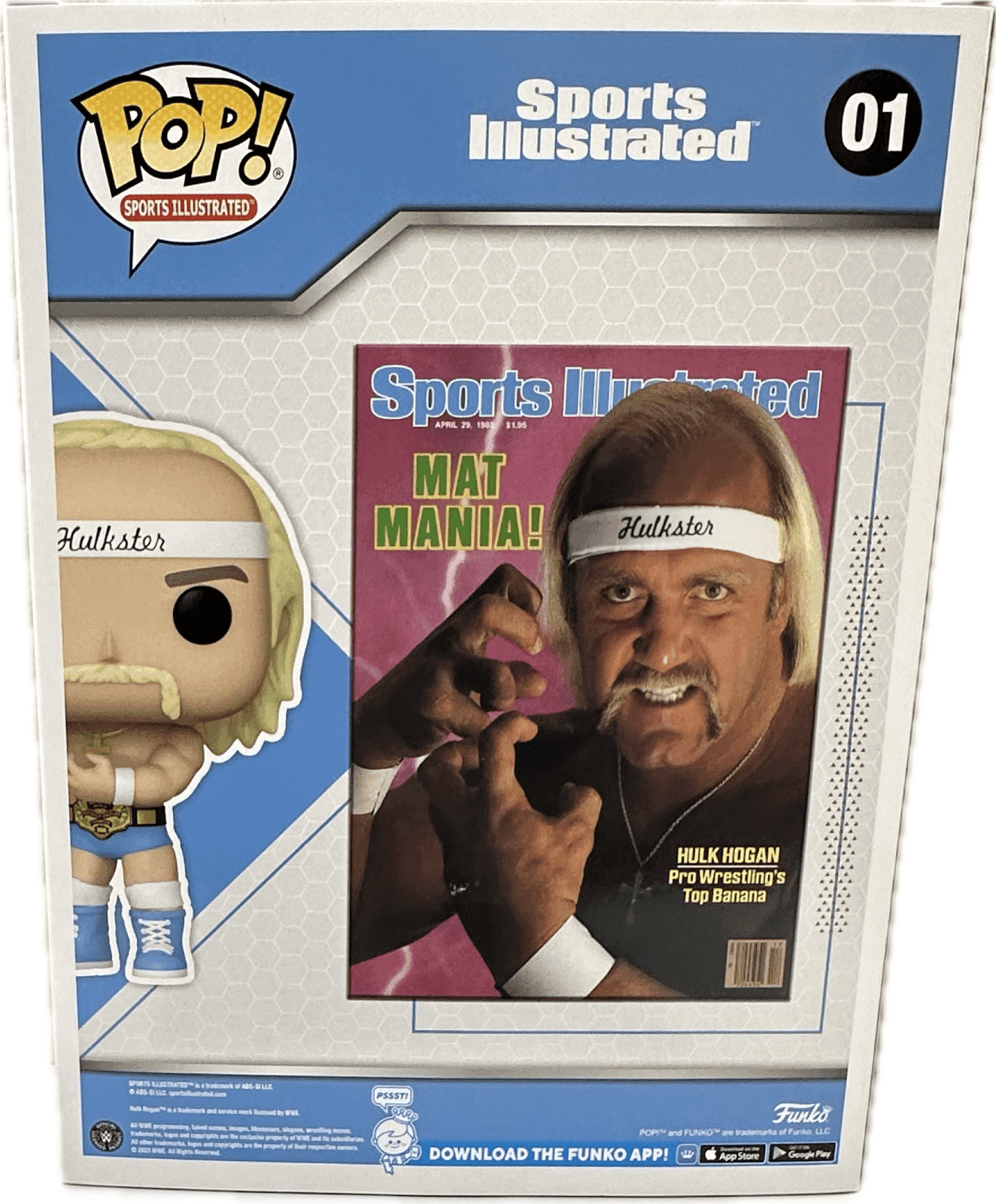 Hulk Hogan Signed Sports Illustrated Pop Covers #1 Funko Pop! JSA Authenticated Hulk Hogan Other hulk-hogan-illustrated-pop-covers-1, view 3, supplier stock photo