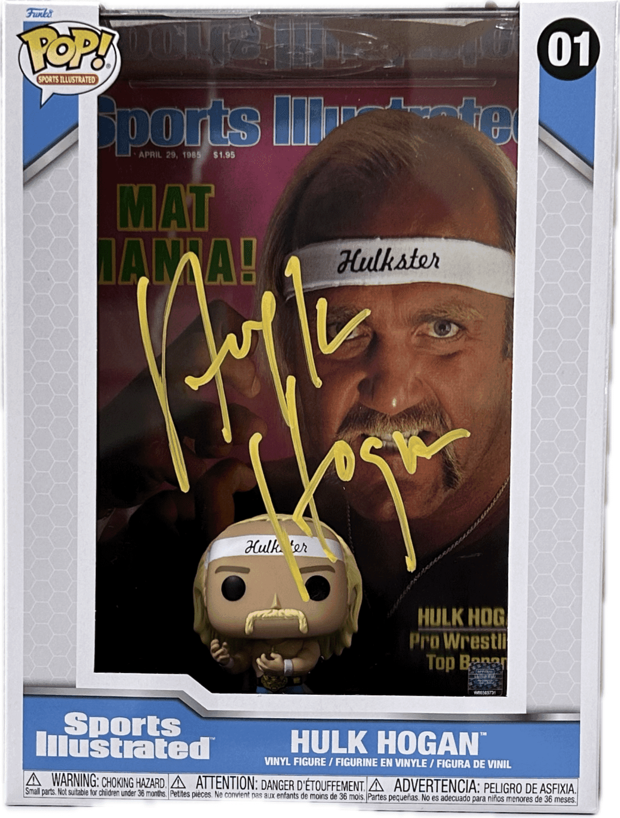 Hulk Hogan Signed Sports Illustrated Pop Covers #1 Funko Pop! JSA Authenticated Hulk Hogan Other hulk-hogan-illustrated-pop-covers-1, supplier stock photo