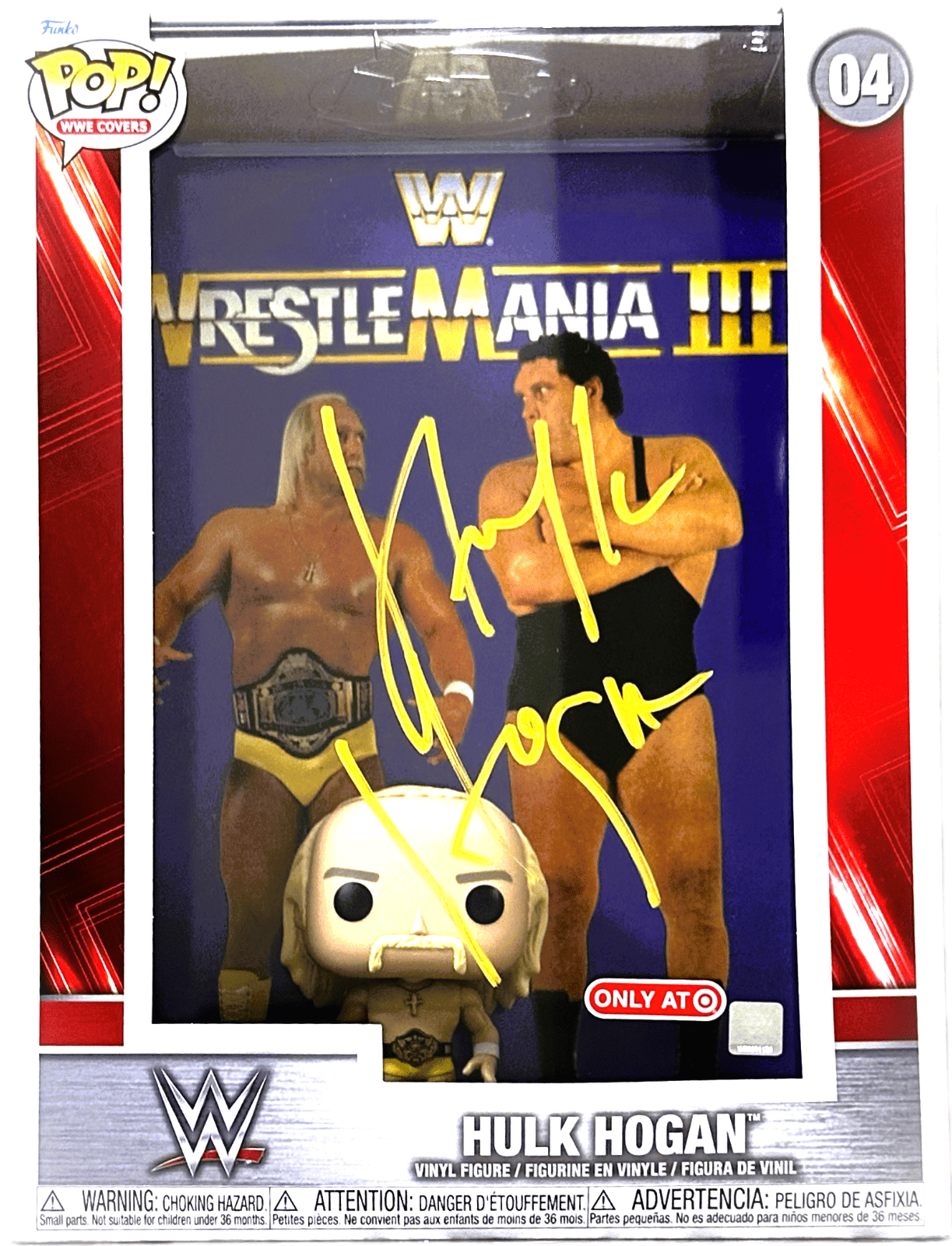 Hulk Hogan Signed WrstleMania III Pop Covers #04 Funko Pop! JSA Authenticated Hulk Hogan Other hulk-hogan-wrstlemania-iii-pop-covers, supplier stock photo
