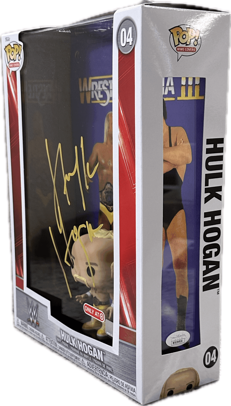 Hulk Hogan Signed WrstleMania III Pop Covers #04 Funko Pop! JSA Authenticated Hulk Hogan Other hulk-hogan-wrstlemania-iii-pop-covers, view 4, supplier stock photo