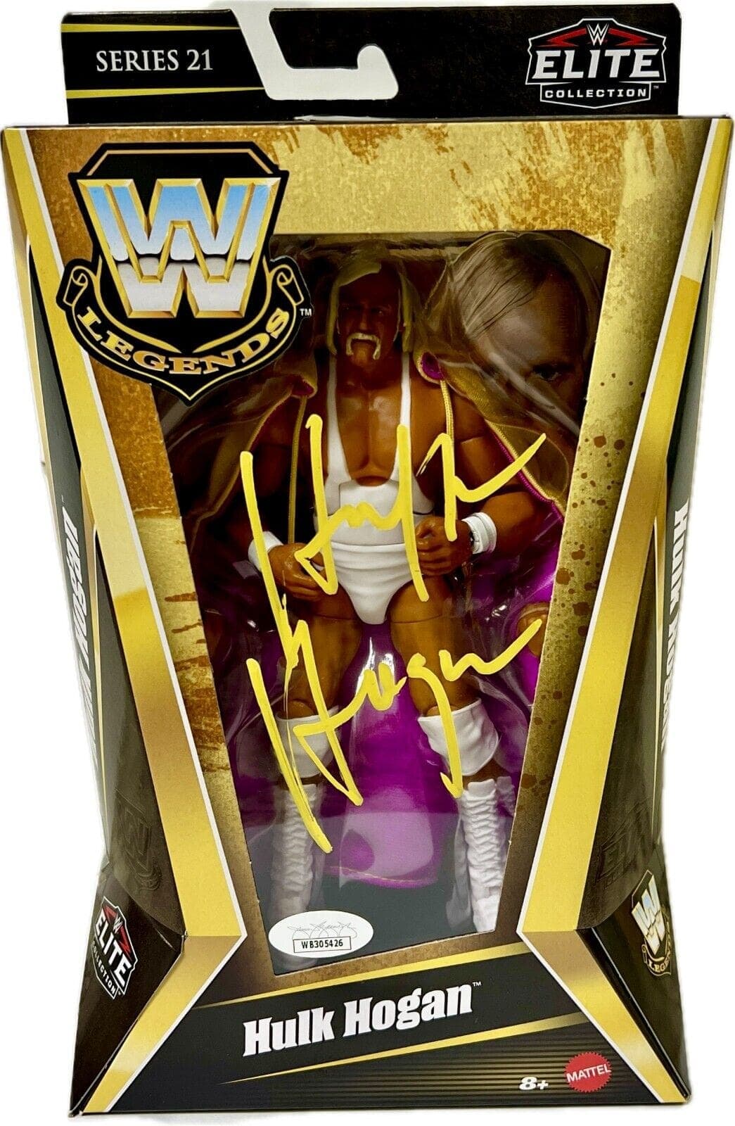Hulk Hogan Signed Autographed Elite Action Figure Series 21 JSA Authen Yellow Hulk Hogan Other hulk-hogan-elite-action-figure-series, supplier stock photo