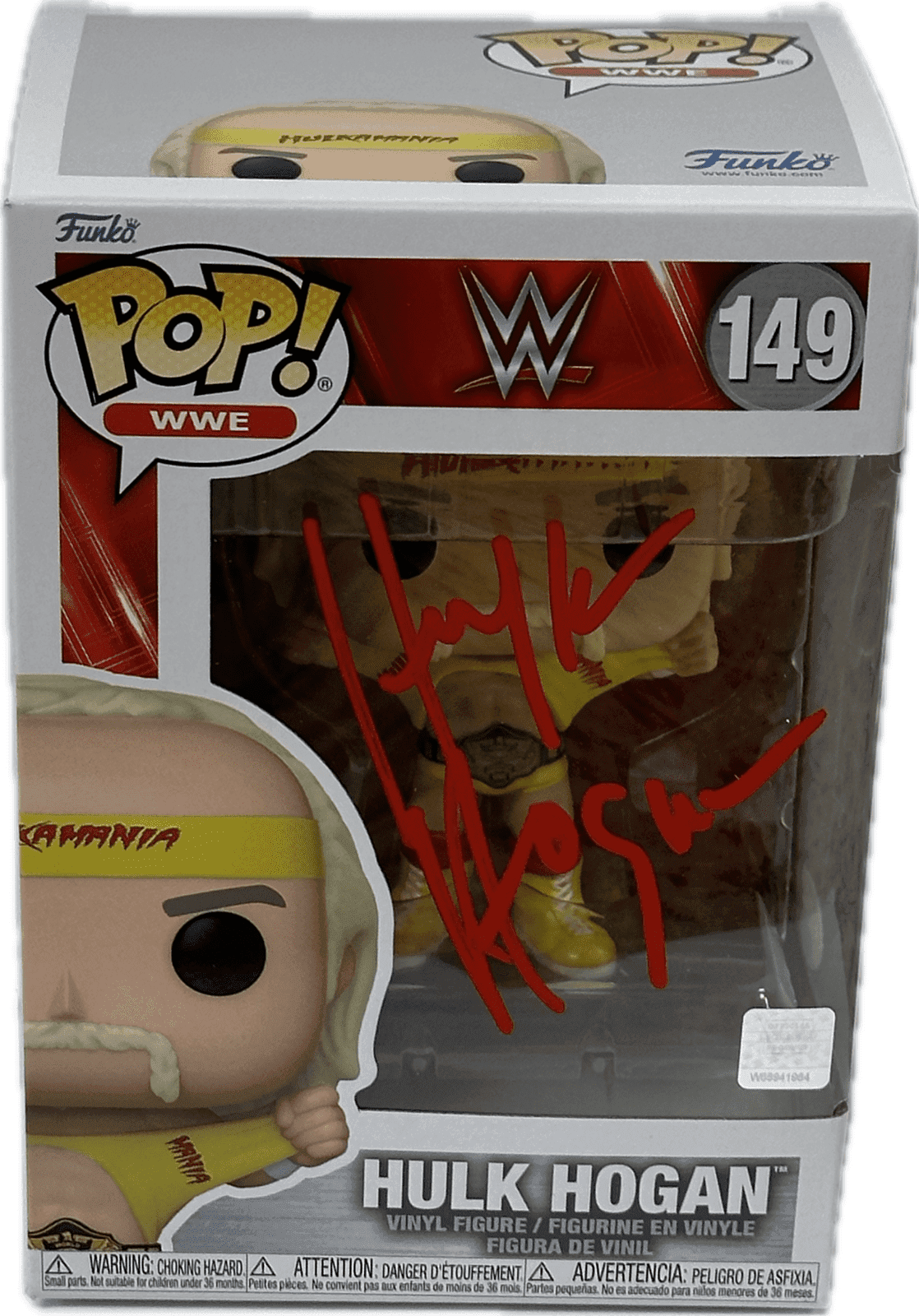Hulk Hogan Signed Autographed Funko POP 149 JSA Authenticated Red Hulk Hogan Other hulk-hogan-funko-pop-149-red, supplier stock photo
