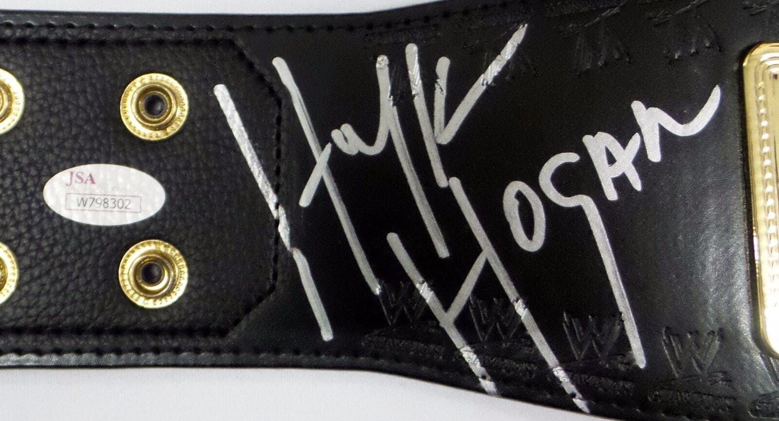 Hulk Hogan Signed Autographed WWE Mini Championship Belt JSA Authenticated Hulk Hogan Other hulk-hogan-wwe-mini-championship-belt, view 2, supplier stock photo