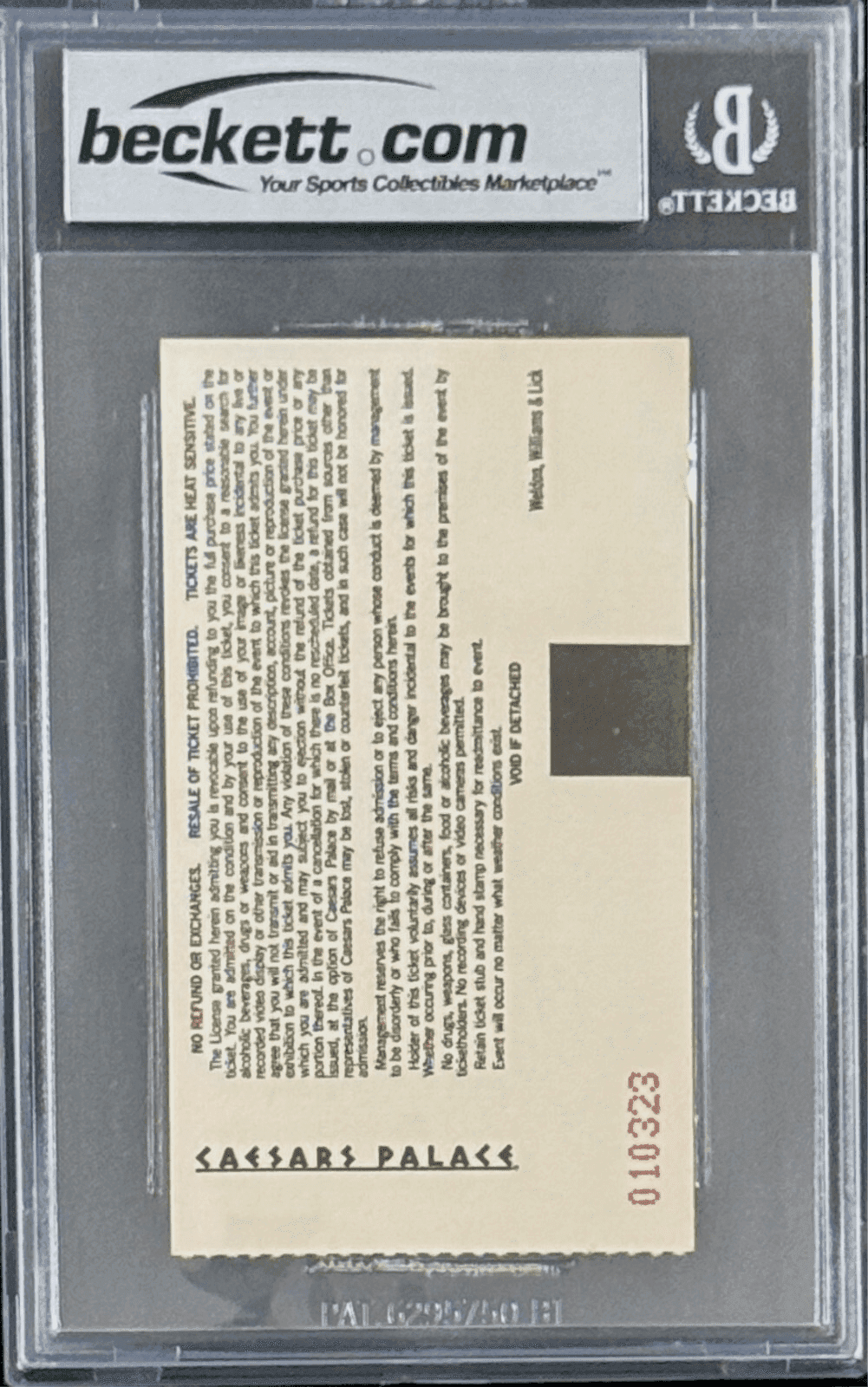 Hulk Hogan Signed WWF WrestleMania IX Ticket Stub Beckett 9 Mint Def. Yokozuna Hulk Hogan Ticket Stub hulk-hogan-wwf-wrestlemania-ix-9, view 3, supplier stock photo