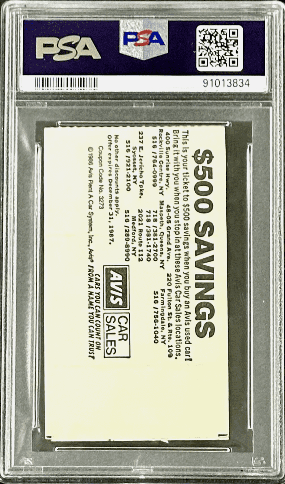 Hulk Hogan Signed WrestleMania III Ticket CCTV Stub PSA “Hogan Slams ANDRE” Hulk Hogan Ticket Stub hulk-hogan-wrestlemania-iii-cctv-slams, view 3, supplier stock photo