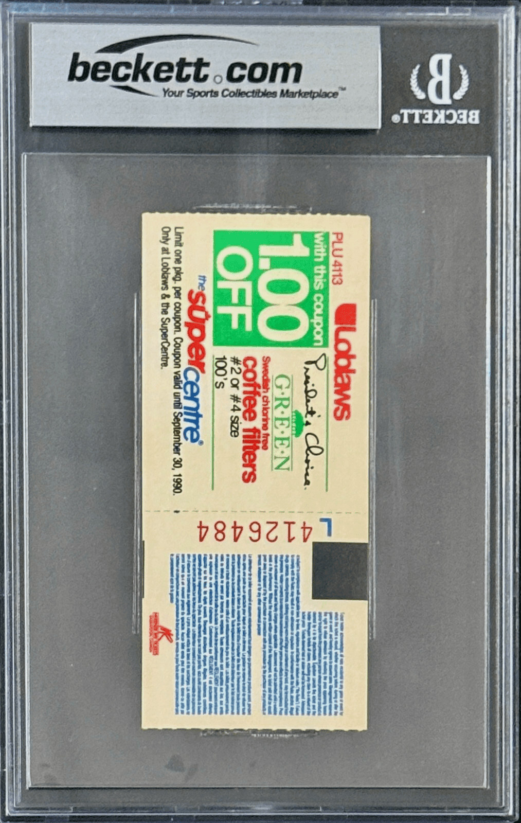 Hulk Hogan Signed WrestleMania VI Ticket Stub Beckett 8 NM-MT Ultimate Warrior Hulk Hogan Ticket Stub hulk-hogan-wrestlemania-vi-8-nm, view 3, supplier stock photo