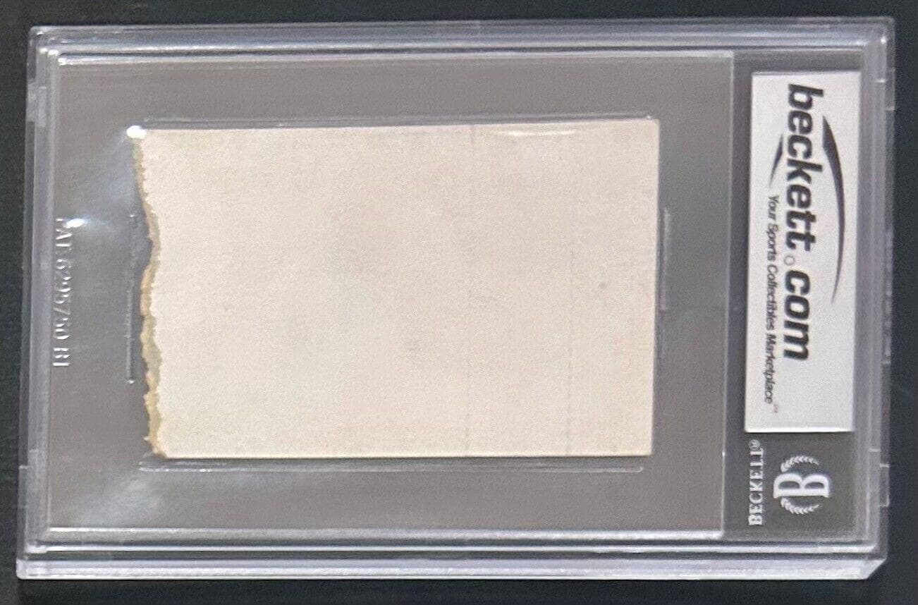 Hulk Hogan Signed Mar 3 1985 WrestleMania I CCTV Ticket Stub Beckett 7 Nm Auto10 Hulk Hogan Ticket Stub hulk-hogan-mar-3-1985-wrestlemania, view 2, supplier stock photo