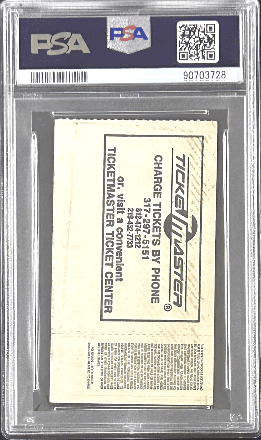 Hulk Hogan vs Paul Orndorff for The Title Signed 1986 WWF Ticket Stub PSA VG 3 Hulk Hogan Ticket Stub hulk-hogan-vs-paul-orndorff-title, view 3, supplier stock photo