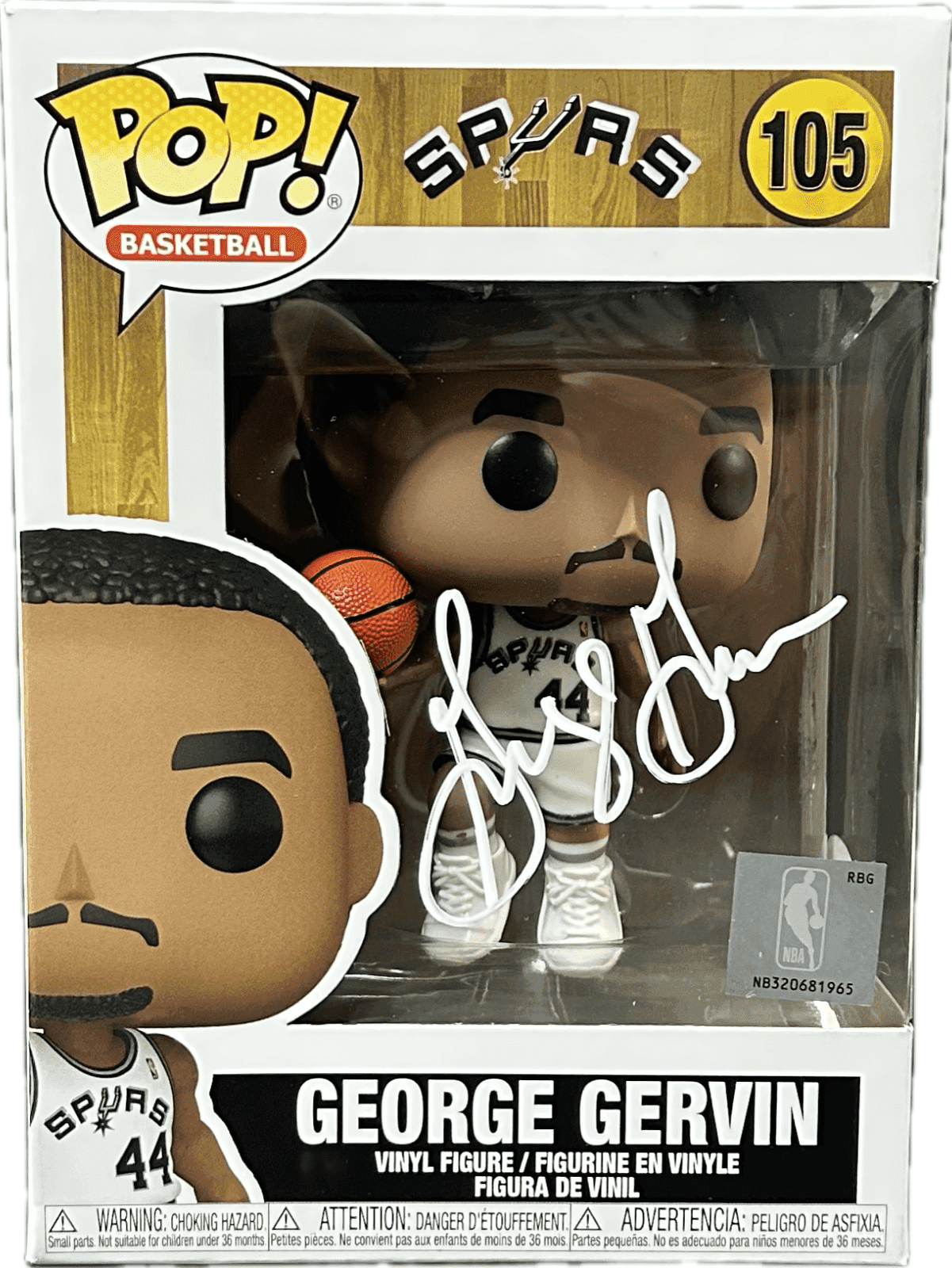 George Gervin Signed Autographed Funko POP 105 JSA Authentic San Antonio Spurs George Gervin Other george-gervin-funko-pop-105, San Antonio Spurs, supplier stock photo