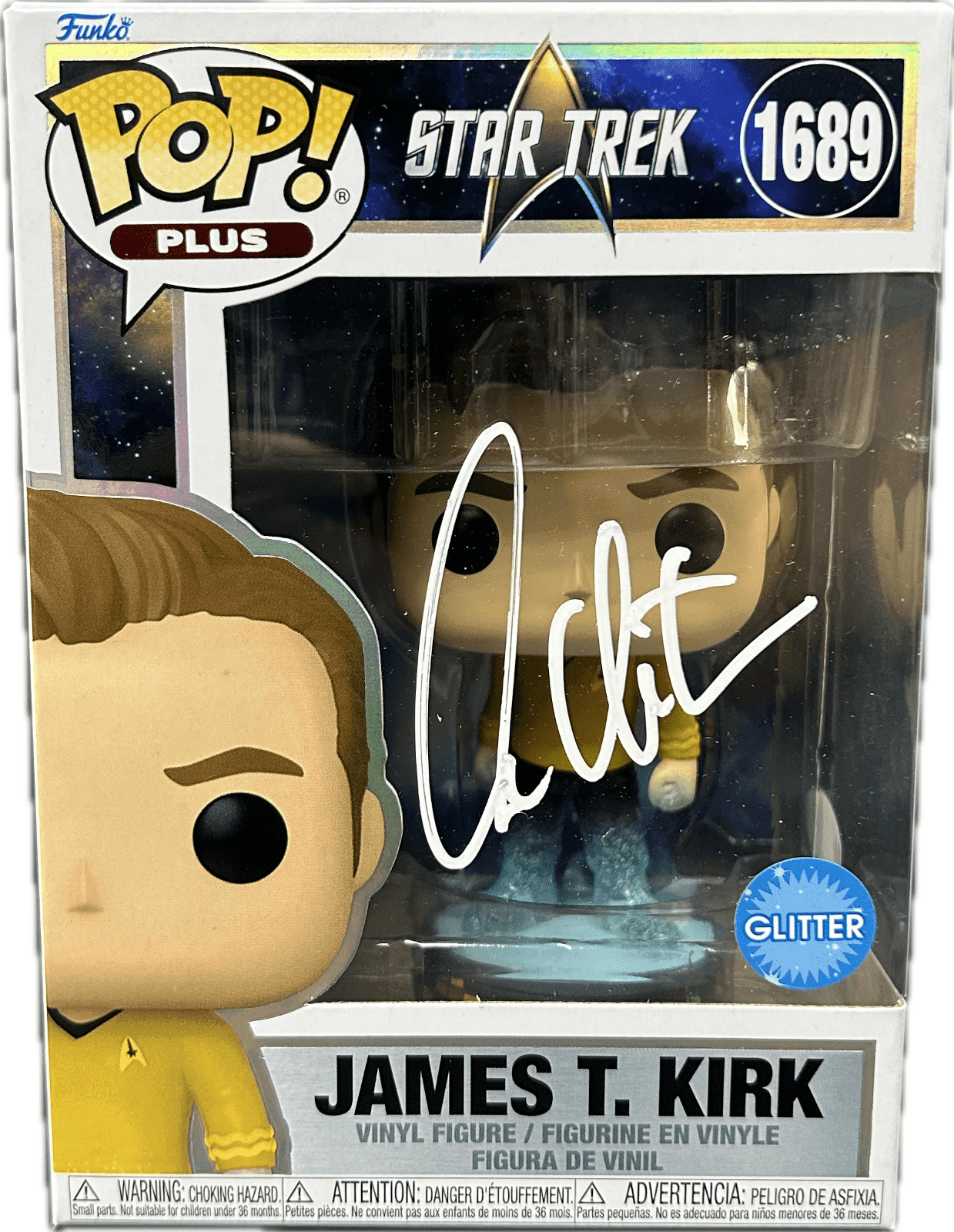 William Shatner Signed Funko POP 1689 JSA James T. Kirk Star Trek WB971085 William Shatner Card wb971085, supplier stock photo
