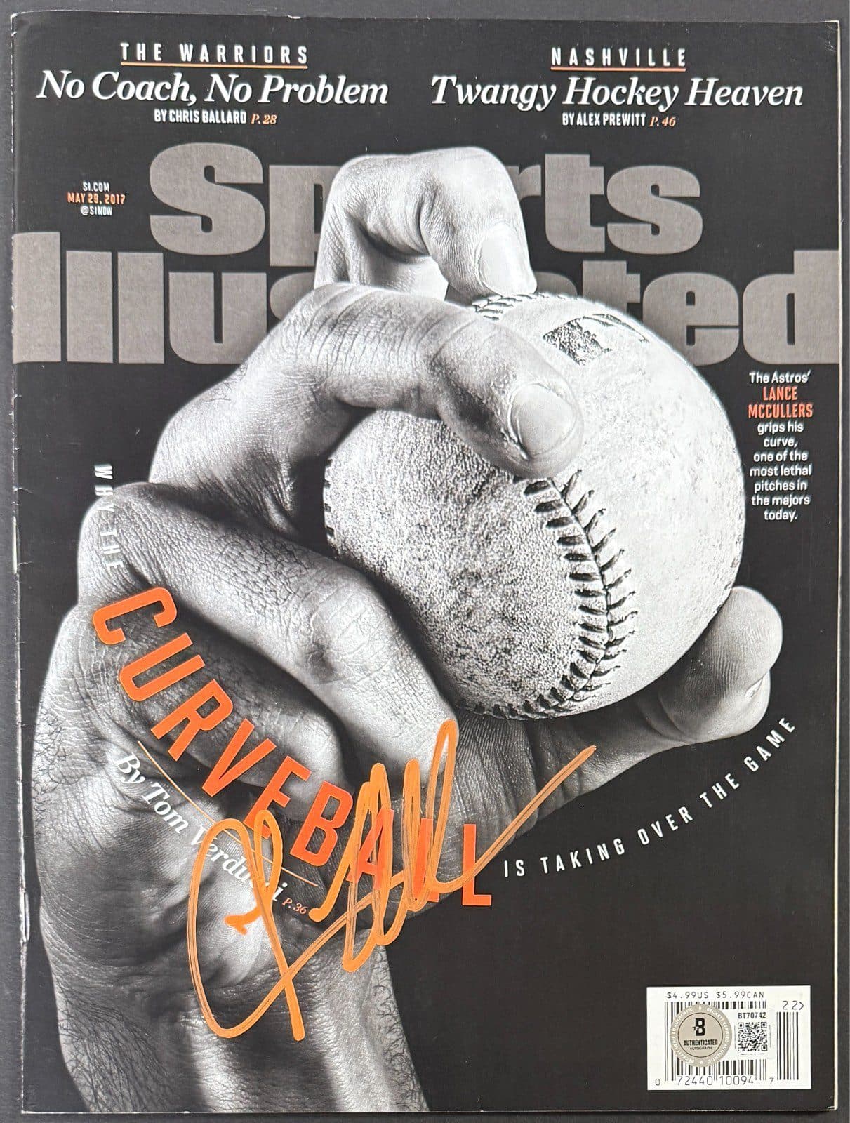 Lance McCullers Signed May 29, 2017 Sports Illustrated Magazine Beckett Astros Lance McCullers Other lance-mccullers-may-29-2017-illustrated, Houston Astros, supplier stock photo