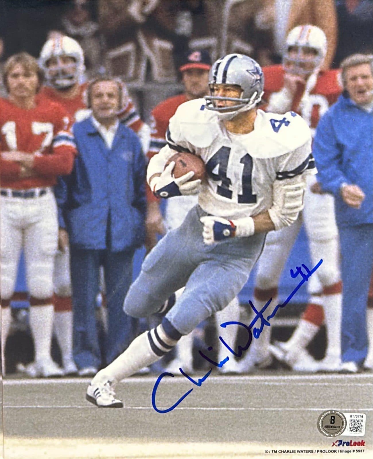 Charlie Waters Signed Autographed 8×10 Photo Beckett Dallas Cowboys Charlie Waters Photo 8x10-charlie-waters-8-10, Dallas Cowboys, supplier stock photo