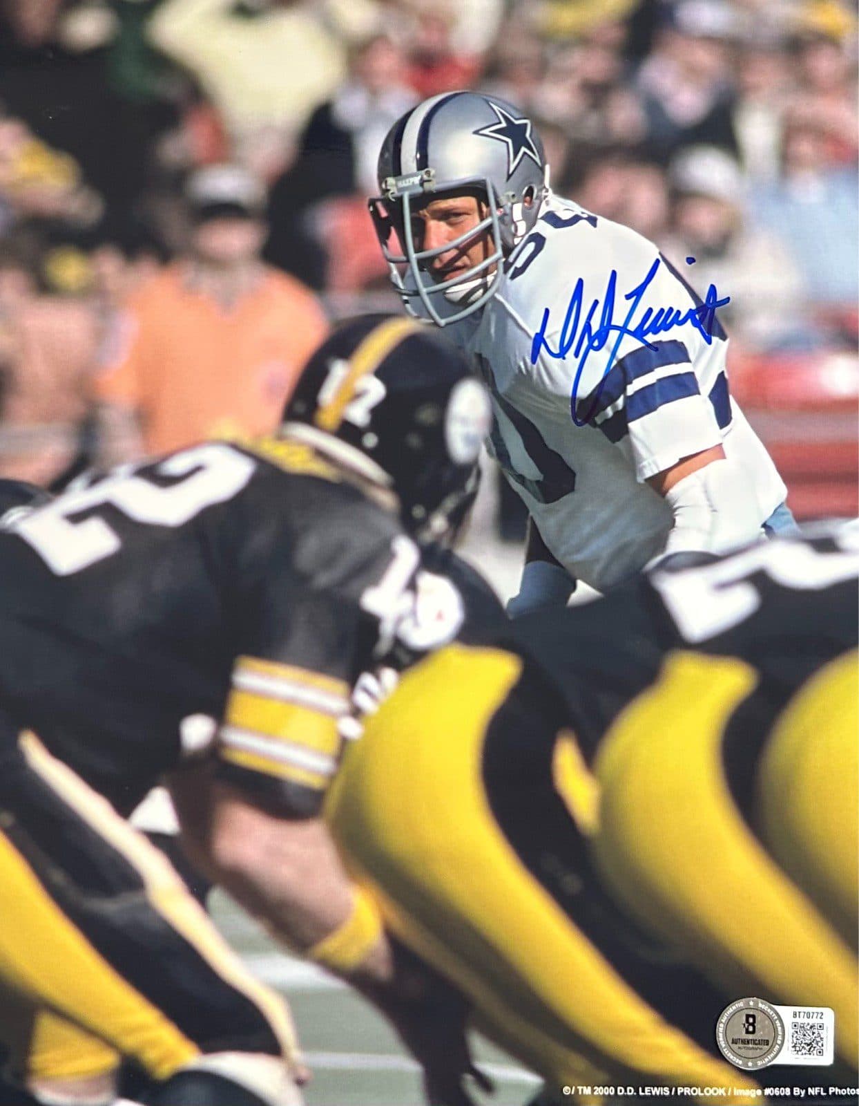 D.D. Lewis Signed Autographed 8×10 Photo Beckett Dallas Cowboys D.D. Lewis Photo 8x10-lewis-8-10, Dallas Cowboys, supplier stock photo