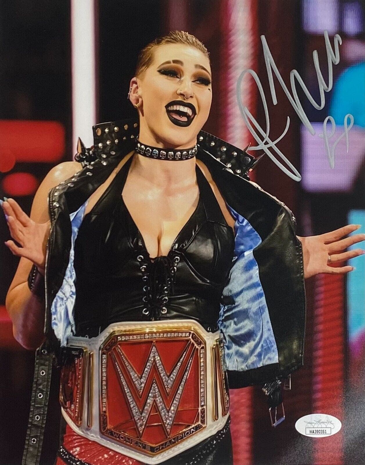 Rhea Ripley Signed Autographed 8×10 Photo JSA Authenticated #6 Rhea Ripley Photo 8x10-rhea-ripley-8-10-6, supplier stock photo