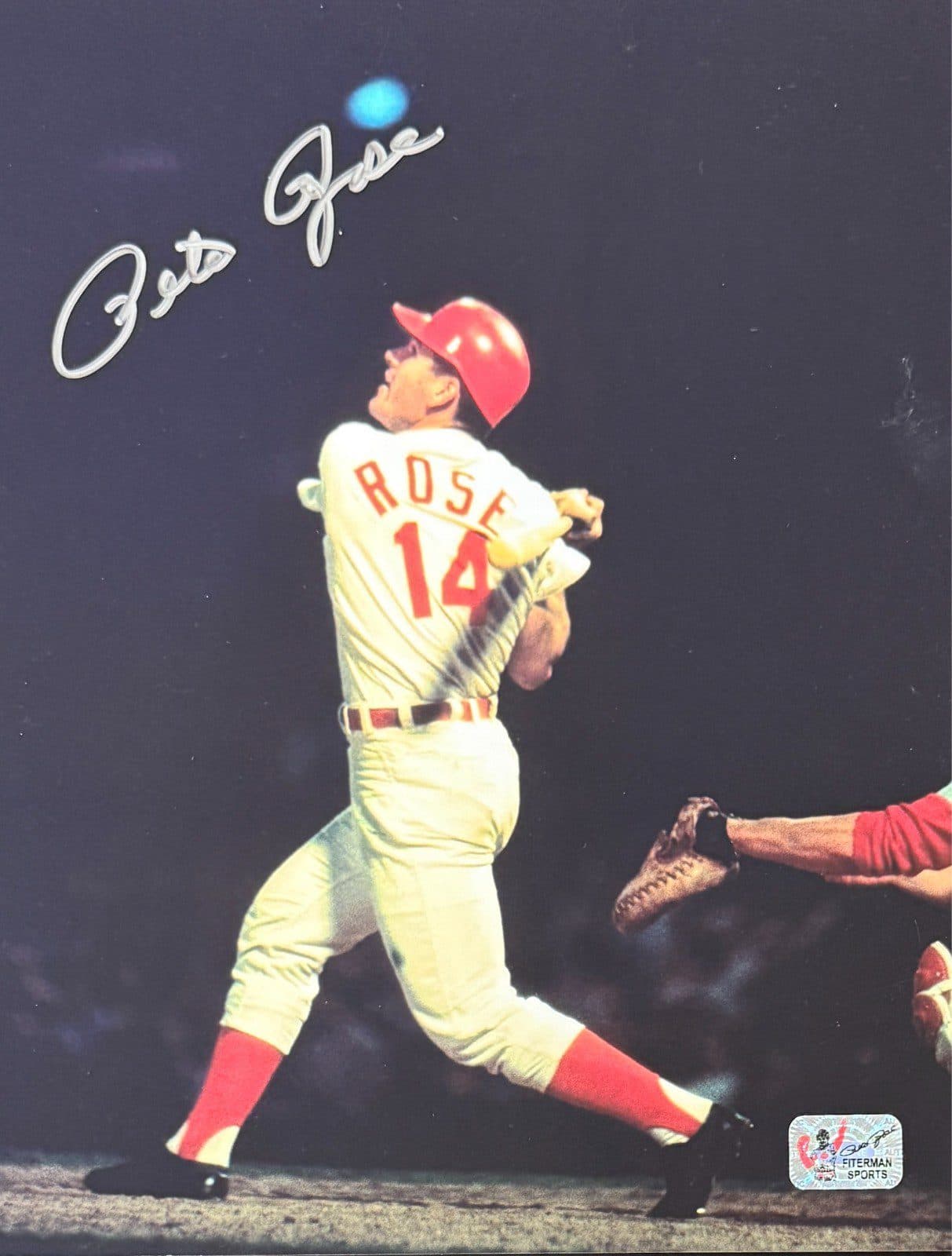 Pete Rose Signed Autographed 8×10 Photo Pete Rose Exclusive Hologram Red 4 Pete Rose Photo 8x10-pete-rose-8-10-hologram-red, Cincinnati Reds, supplier stock photo