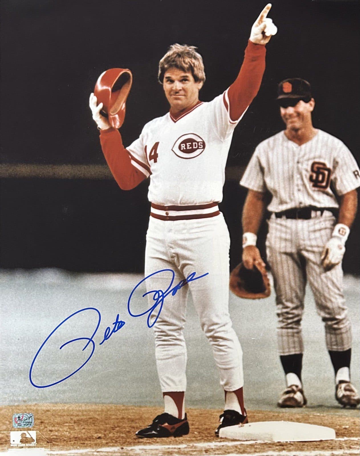 Pete Rose Signed Autographed 16×20 Photo Pete Rose Exclusive Hologram REDS 8 Pete Rose Photo 16x20-pete-rose-16-20-hologram-8, Cincinnati Reds, supplier stock photo