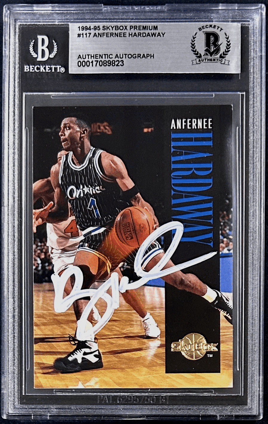 Anfernee Penny Hardaway 1994-95 Skybox Premium Signed Card #117 Beckett 17089823 Anfernee Hardaway Card 17089823, Orlando Magic, supplier stock photo