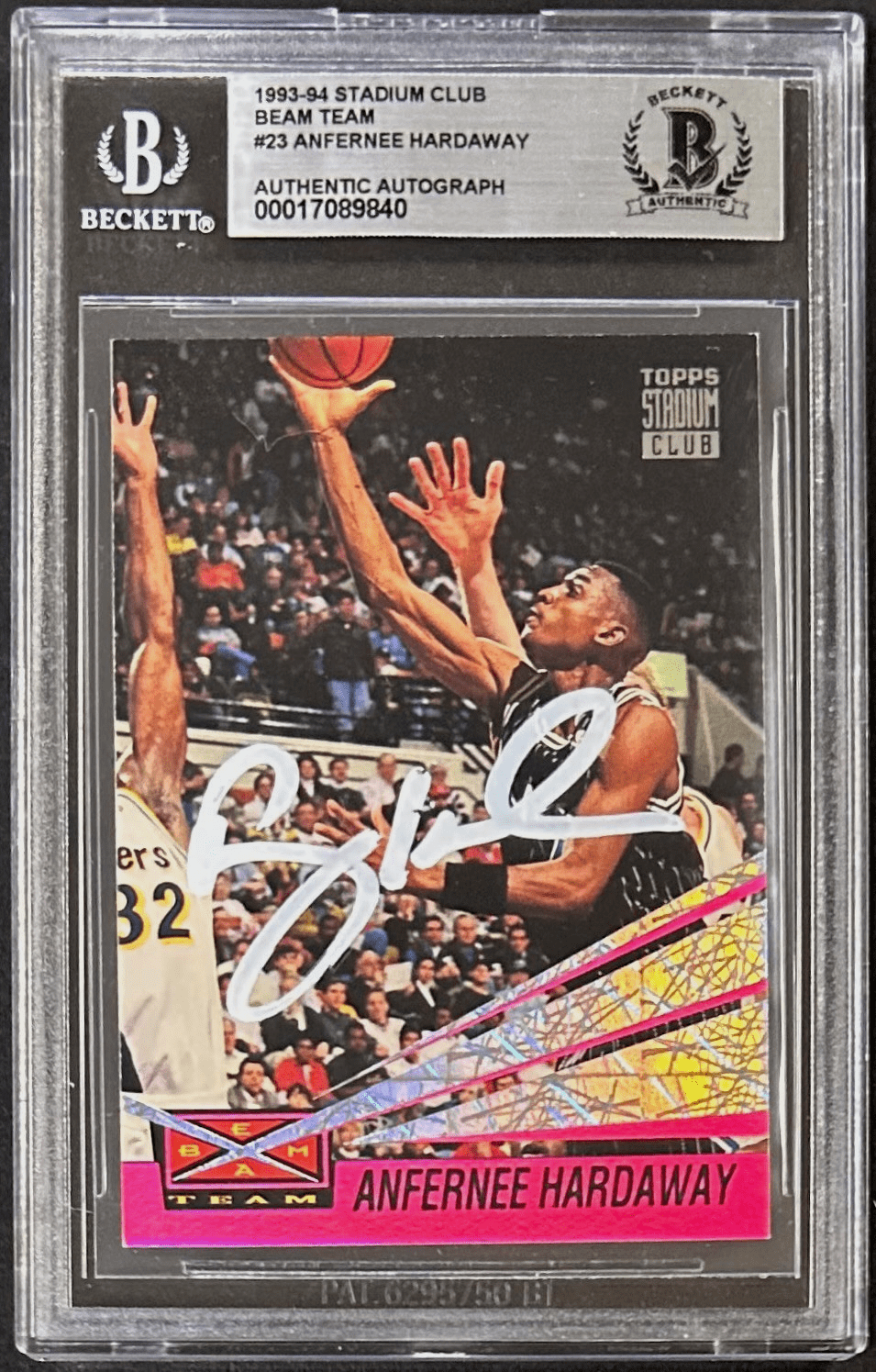 Anfernee Penny Hardaway 1993-94 Topps Stadium Club Signed Card #23 BAS 17089840 Anfernee Hardaway Card 17089840, Orlando Magic, supplier stock photo