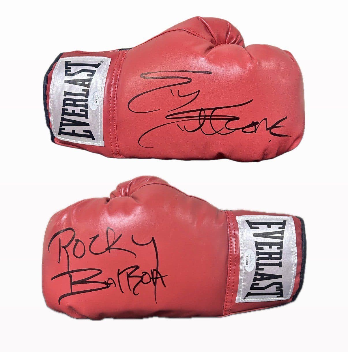 Silvester “Sly” Stallone & Rocky Balboa Signed Red Everlast Boxing Gloves JSA A Glove silvester-sly-stallone-rocky-balboa-red, supplier stock photo