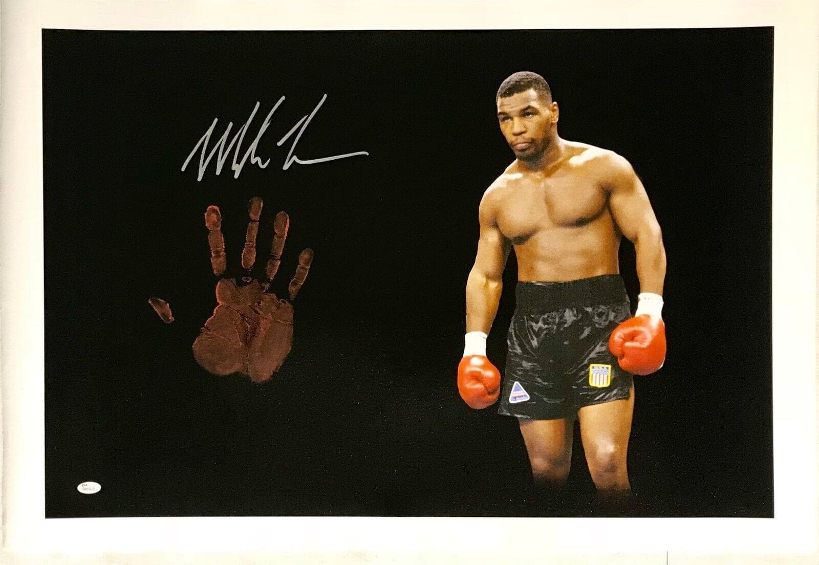 Mike Tyson Original Handprint Unstretched 20×36 Canvas Signed JSA #4 WP276714 Mike Tyson Canvas 20x36-original-handprint-unstretched-20-36-4, supplier stock photo