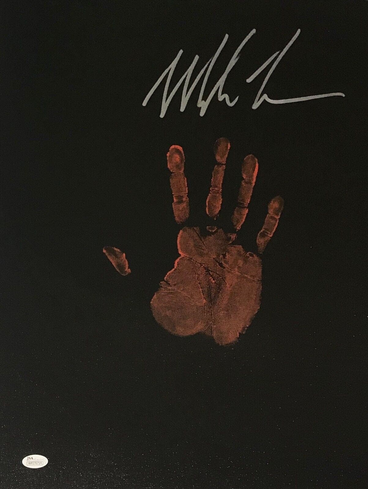 Mike Tyson Original Handprint Unstretched 20×36 Canvas Signed JSA #4 WP276714 Mike Tyson Canvas 20x36-original-handprint-unstretched-20-36-4, view 2, supplier stock photo