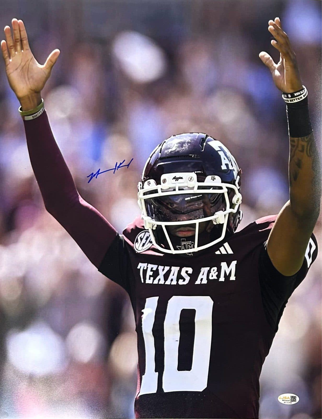 MARCEL REED AUTOGRAPHED 16×20 PHOTO JSA AUTHENTICATED TEXAS A&M #2 Marcel Reed Photo 16x20-marcel-reed-16-20-2, Texas A&M Aggies, supplier stock photo