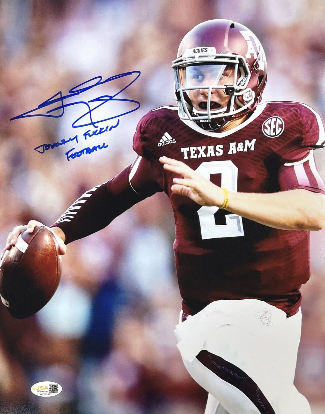 JOHNNY MANZIEL AUTOGRAPHED 16×20 PHOTO JSA TEXAS A&M #2 Johnny F’N Football Johnny Manziel Photo 16x20-johnny-manziel-16-20-2-fn, Texas A&M Aggies, supplier stock photo