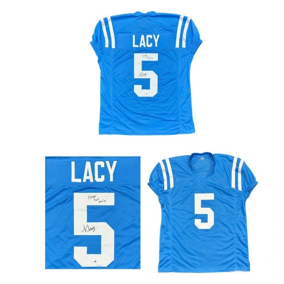 KEWAN LACY SIGNED CUSTOM LIGHT BLUE JERSEY JSA WITNESS “FEAR THE GRILL” Kewan Lacy Jersey kewan-lacy-light-blue-fear-grill, supplier stock photo