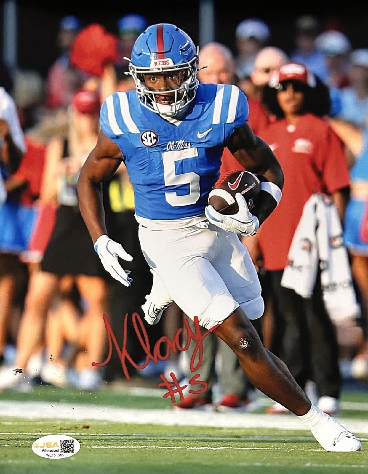 KEWAN LACY AUTOGRAPHED 8×10 PHOTO JSA AUTHENTICATED OLE MISS #4 Kewan Lacy Photo 8x10-kewan-lacy-8-10-4, Ole Miss Rebels, supplier stock photo