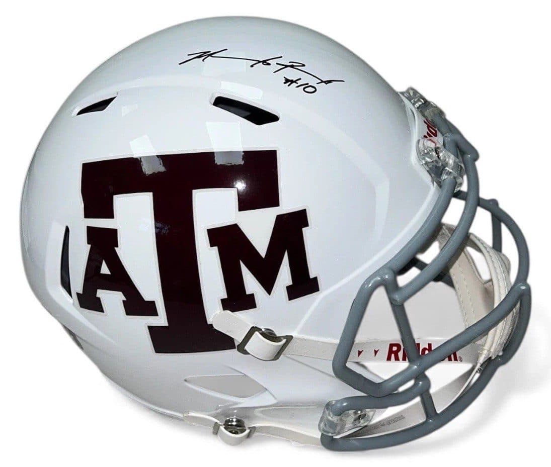 MARCEL REED AUTOGRAPHED WHITE TEXAS A&M SPEED FULL SIZE HELMET JSA Marcel Reed Helmet marcel-reed-white-speed-full-size, Texas A&M Aggies, supplier stock photo