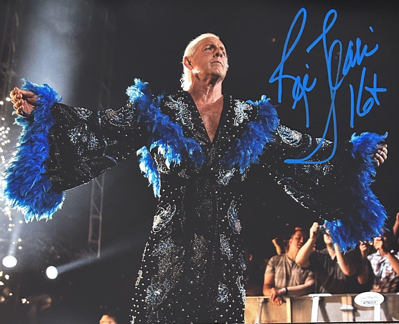 RIC FLAIR AUTOGRAPHED 11×14 PHOTO JSA WWE WCW #2 16X BLUE PAINT Ric Flair Photo 11x14-ric-flair-11-14-wwe-wcw, supplier stock photo