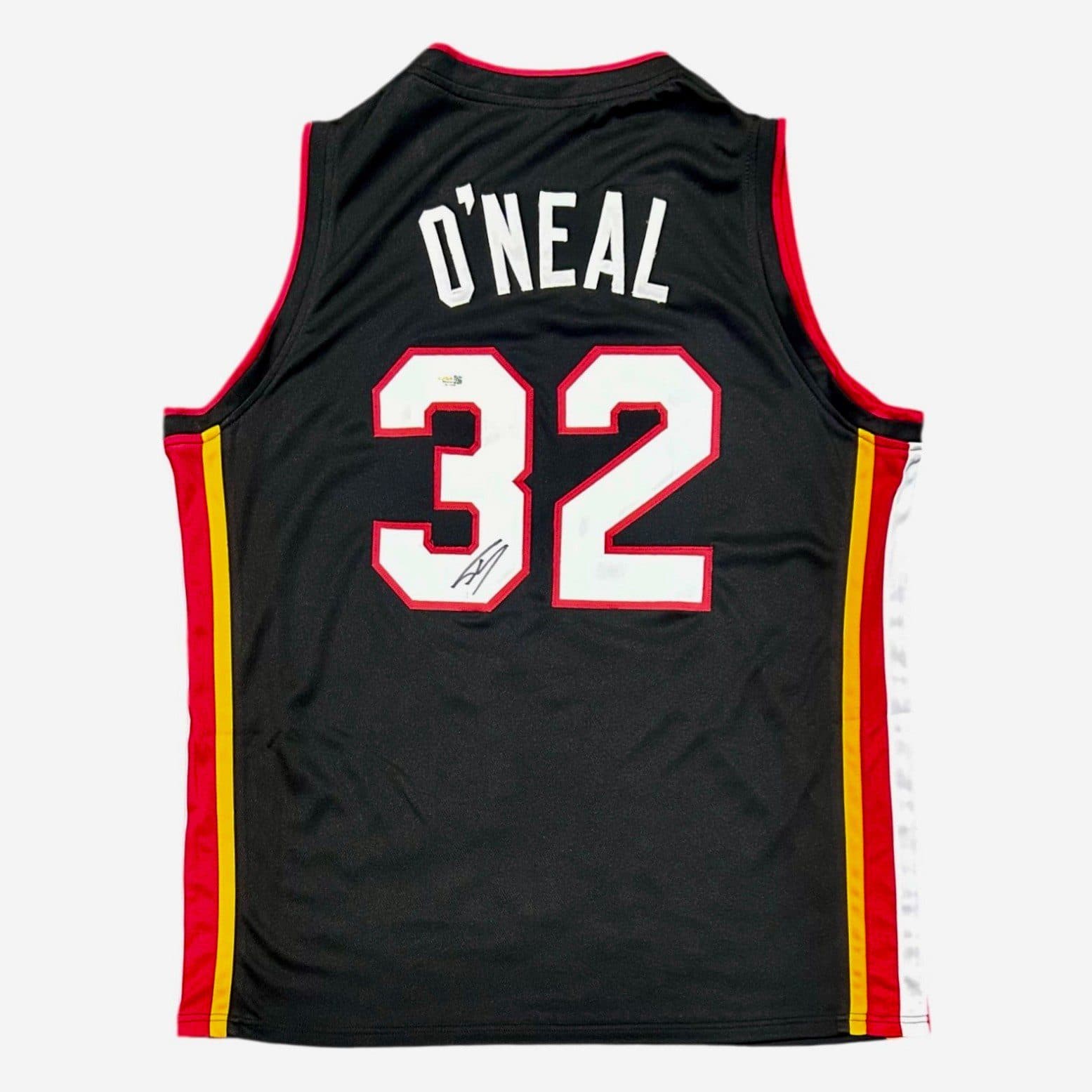 SHAQUILLE O’NEAL SHAQ AUTOGRAPHED BLACK/RED/YELLOW CUSTOM JERSEY JSA Shaquille O'Neal Jersey shaquille-oneal-shaq-black-red-yellow, supplier stock photo