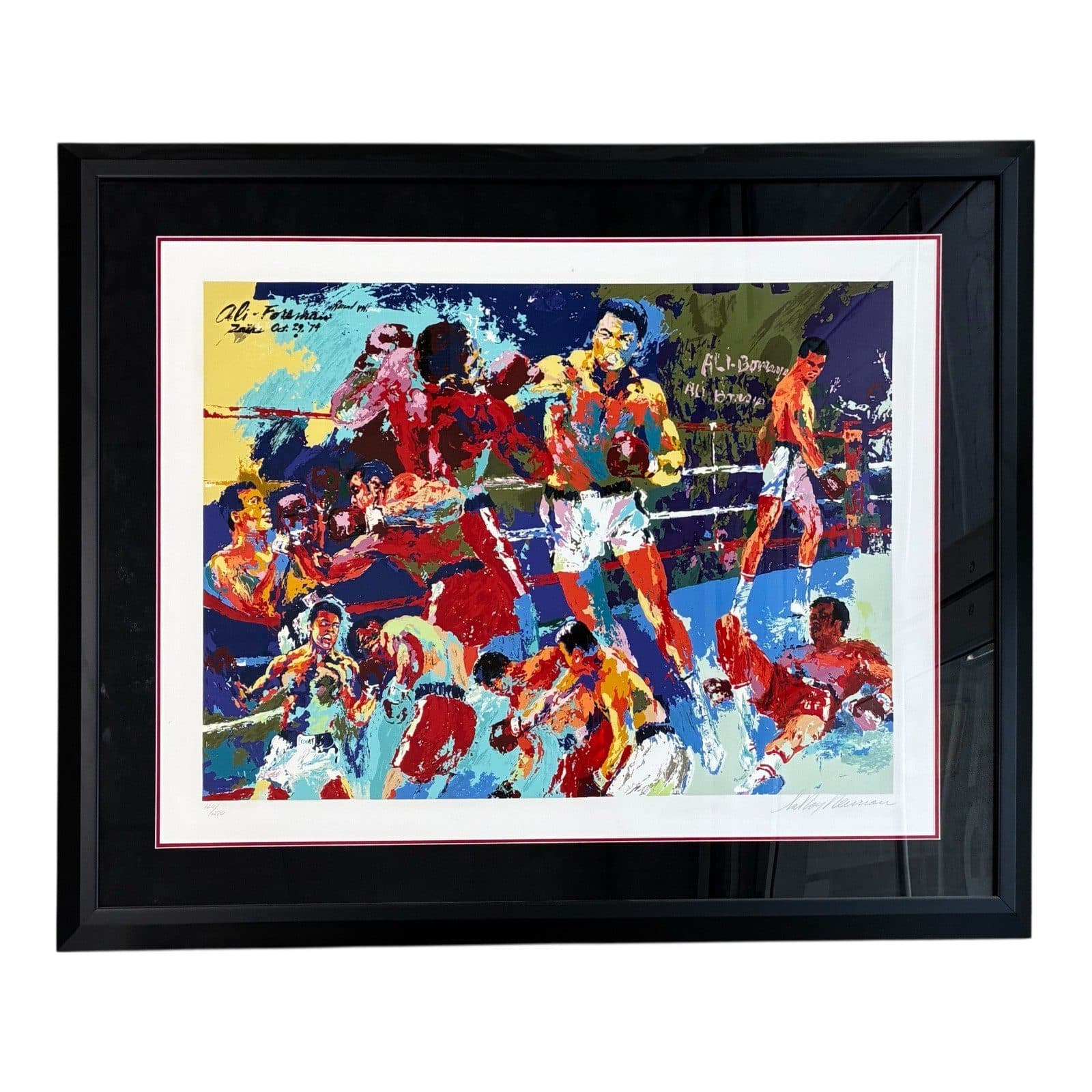 “Homage to Ali” by LeRoy Neiman a Limited Edition Serigraph on Paper 120/270 LeRoy Neiman Photo homage-ali-by-leroy-neiman-limited, supplier stock photo