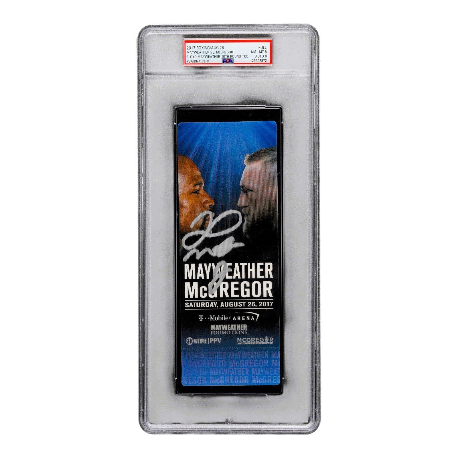 FLOYD MAYWEATHER JR. SIGNED MAYWEATHER VS MCGREGOR 8/26/2017 TICKET PSA NM-MT 8 Floyd Mayweather Jr. Ticket Stub floyd-mayweather-jr-vs-mcgregor-8, supplier stock photo