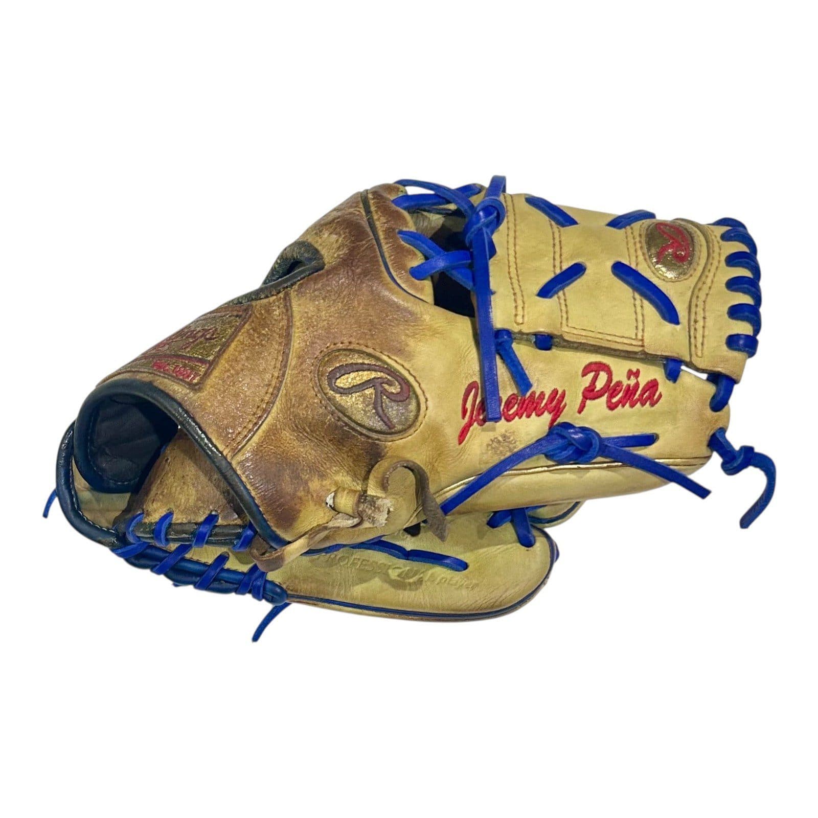JEREMY PENA 2023 GAME USED RAWLINGS FIELDING GLOVE ‘23 WBC MLB SEASON & PLAYOFFS Jeremy Peña Glove jeremy-pena-2023-game-used-rawlings, Houston Astros, supplier stock photo