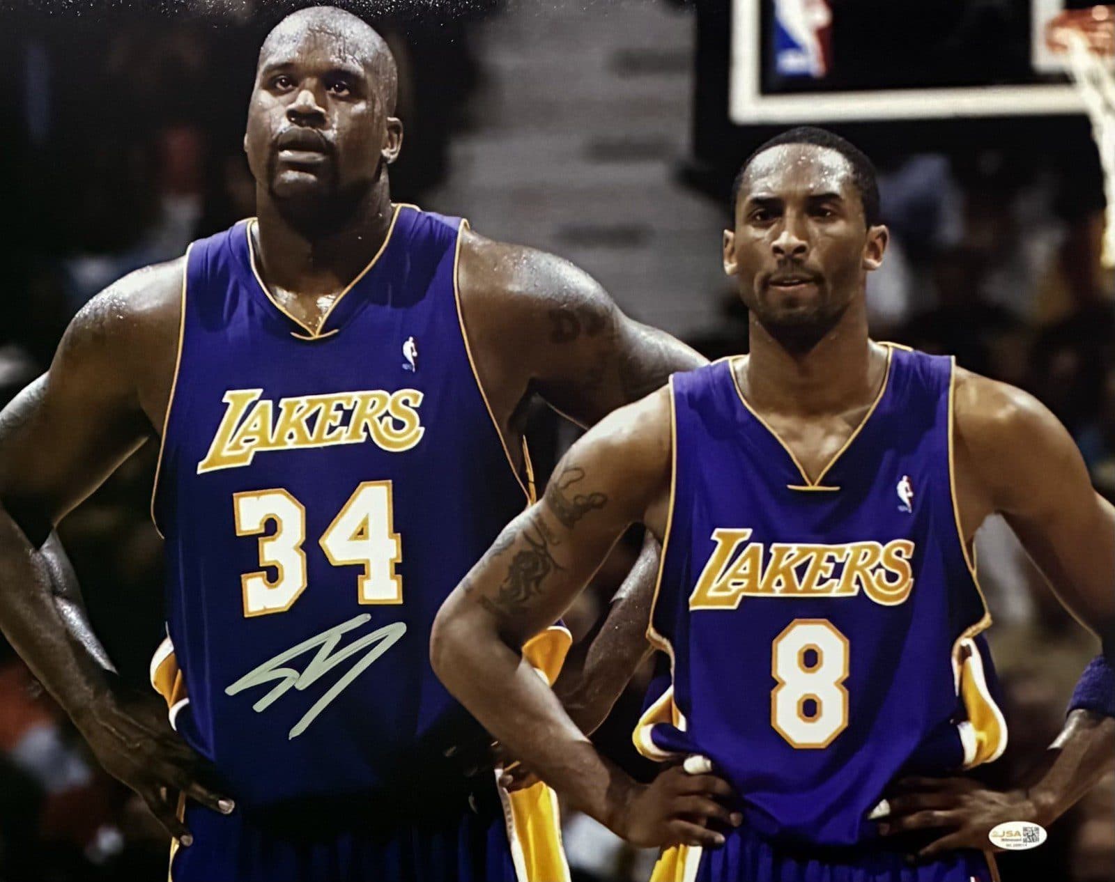 SHAQUILLE SHAQ O’NEAL AUTOGRAPHED 16×20 PHOTO JSA #4 LOS ANGELES LAKERS KOBE Shaquille O'Neal Photo 16x20-shaquille-shaq-oneal-16-20-4, Los Angeles Lakers, supplier stock photo
