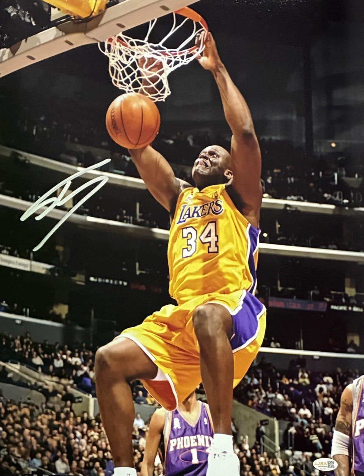 SHAQUILLE SHAQ O’NEAL AUTOGRAPHED 16×20 PHOTO JSA #5 LOS ANGELES LAKERS KOBE Shaquille O'Neal Photo 16x20-shaquille-shaq-oneal-16-20-5, Los Angeles Lakers, supplier stock photo