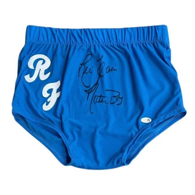 RIC FLAIR AUTOGRAPHED LIGHT BLUE TRUNKS JSA NATURE BOY Ric Flair Other ric-flair-light-blue-trunks-nature, supplier stock photo