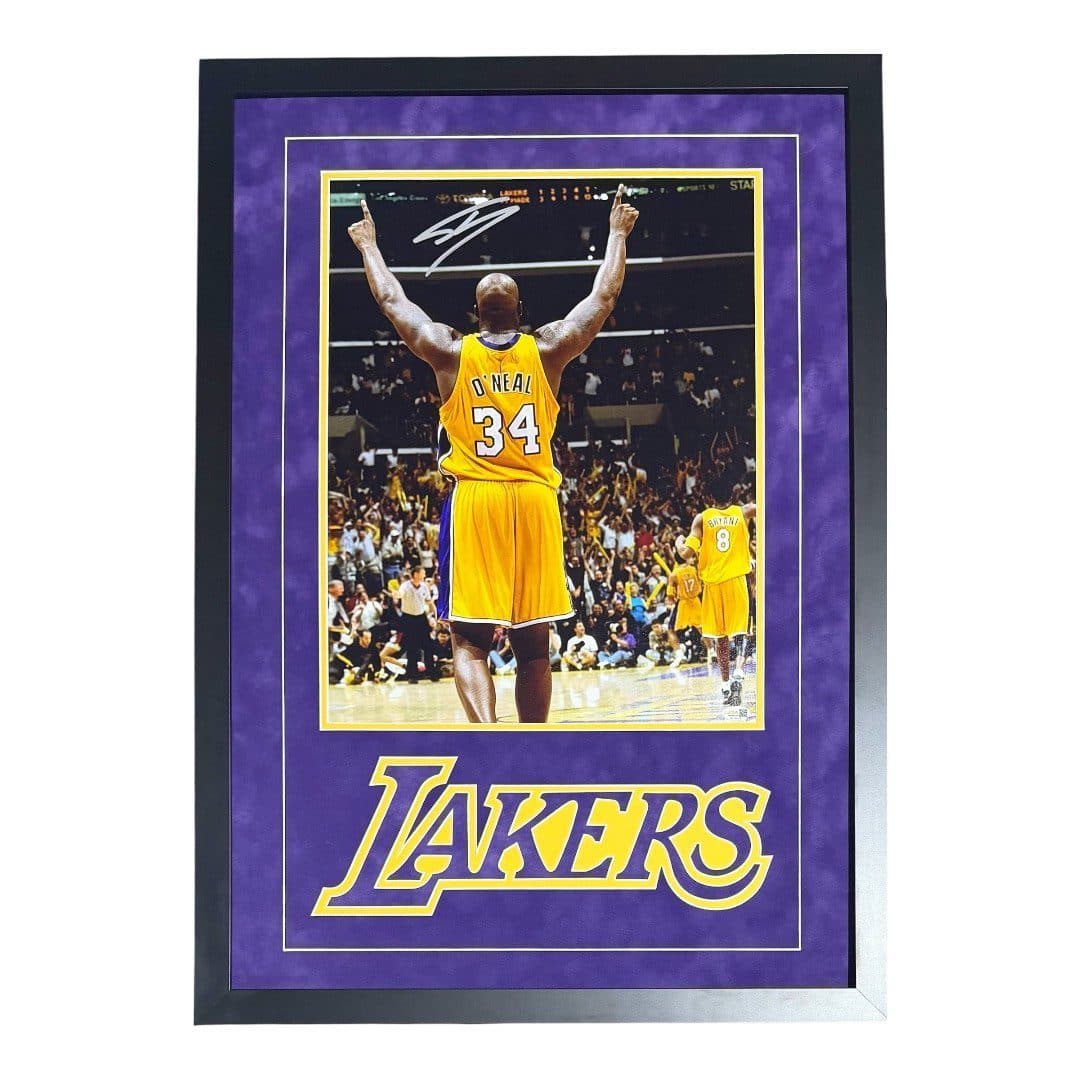 SHAQUILLE SHAQ O’NEAL AUTOGRAPHED FRAMED 16×20 PHOTO JSA #6 LOS ANGELES LAKERS Shaquille O'Neal Photo 16x20-shaquille-shaq-oneal-framed-16-20, Los Angeles Lakers, supplier stock photo