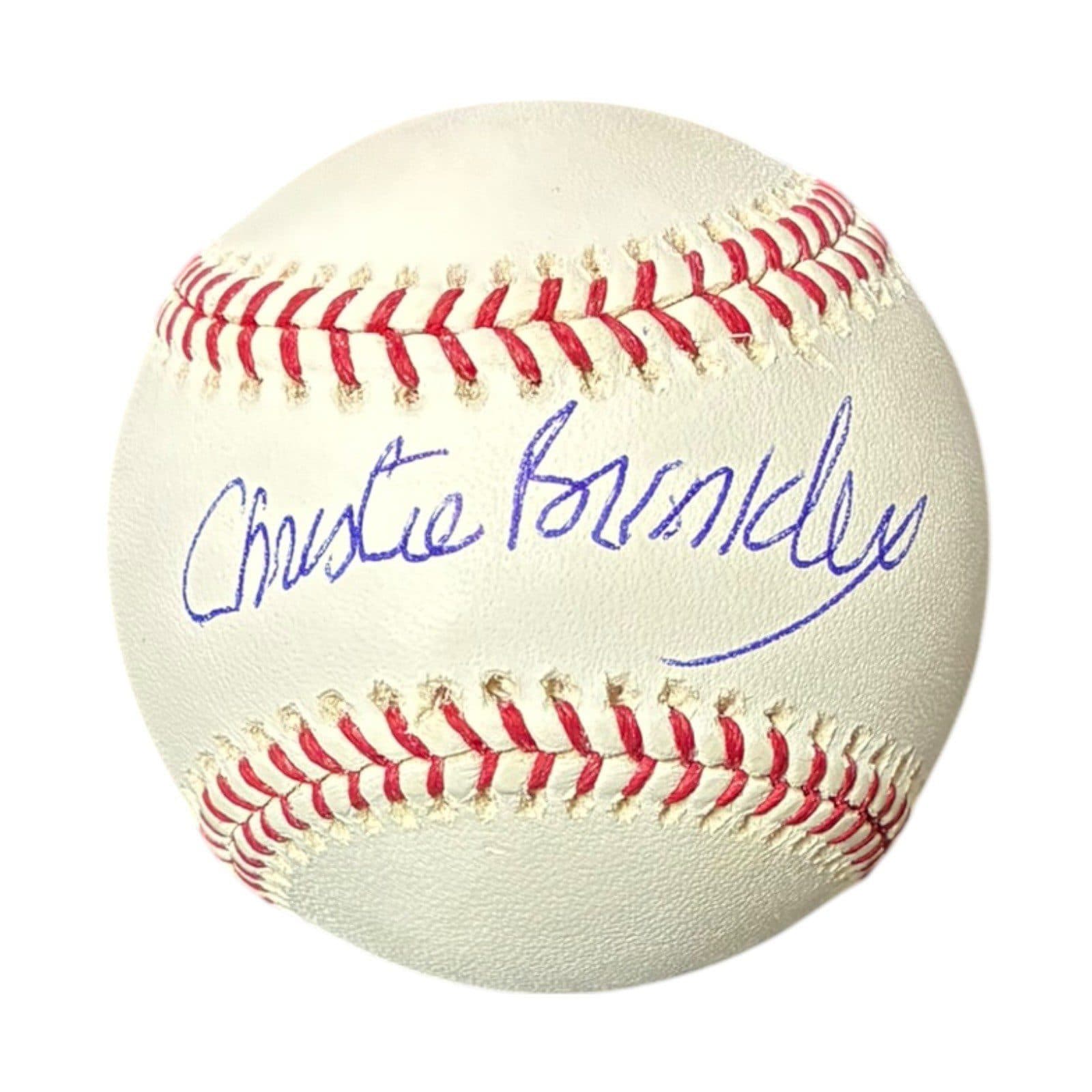 CHRISTIE BRINKLEY SIGNED OFFICIAL MLB BASEBALL PSA/DNA AE50610 MODEL Christie Brinkley Ball ae50610-christie-brinkley-mlb-baseball-model, supplier stock photo