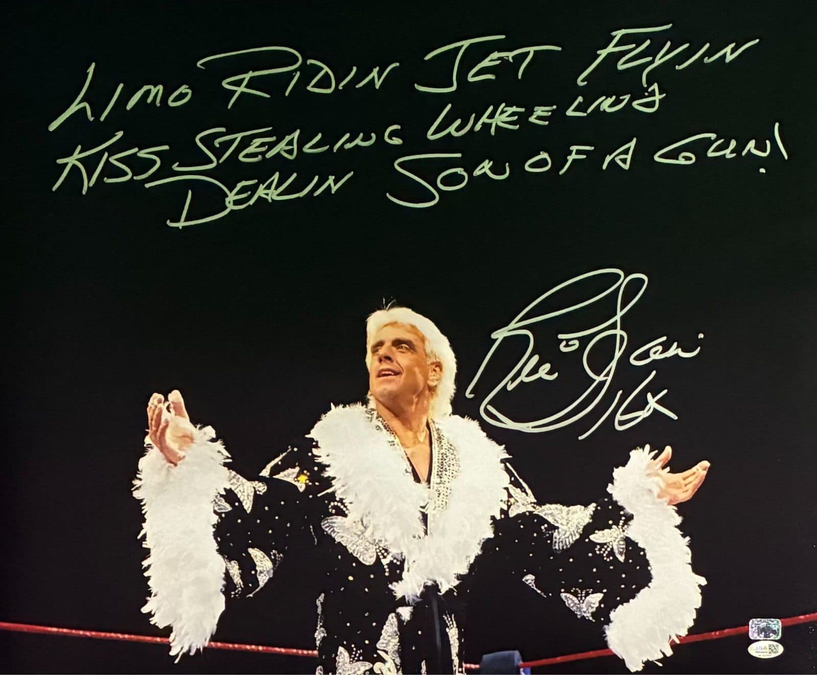 RIC FLAIR AUTOGRAPHED 20×24 PHOTO JSA AUTHENTICATED LIM0 RIDIN #2 Ric Flair Photo 20x24-ric-flair-20-24-lim0-ridin, supplier stock photo
