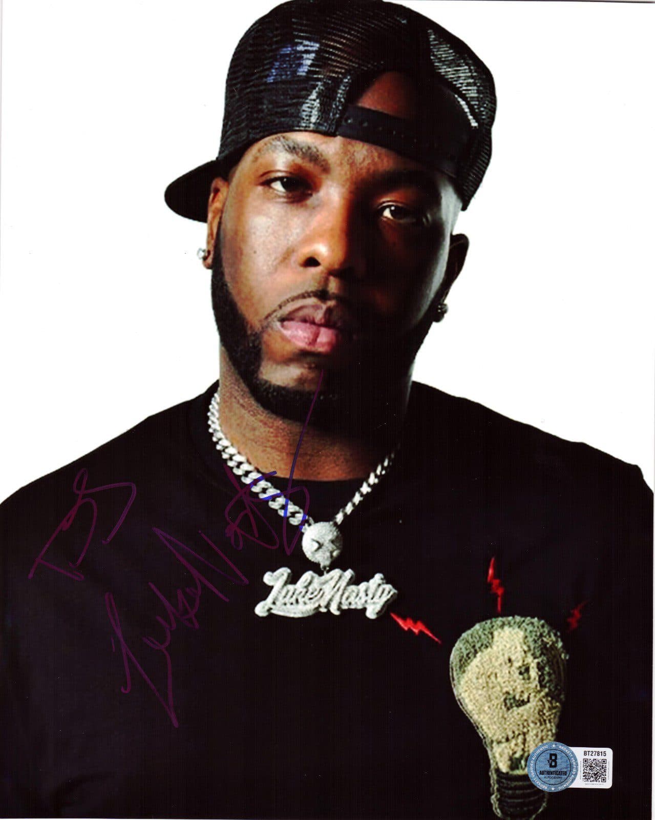 DJ LUKE NASTY AUTOGRAPHED 8×10 PHOTO BECKETT BT27815 HIP HOP DJ Luke Nasty Photo 8x10-bt27815, supplier stock photo