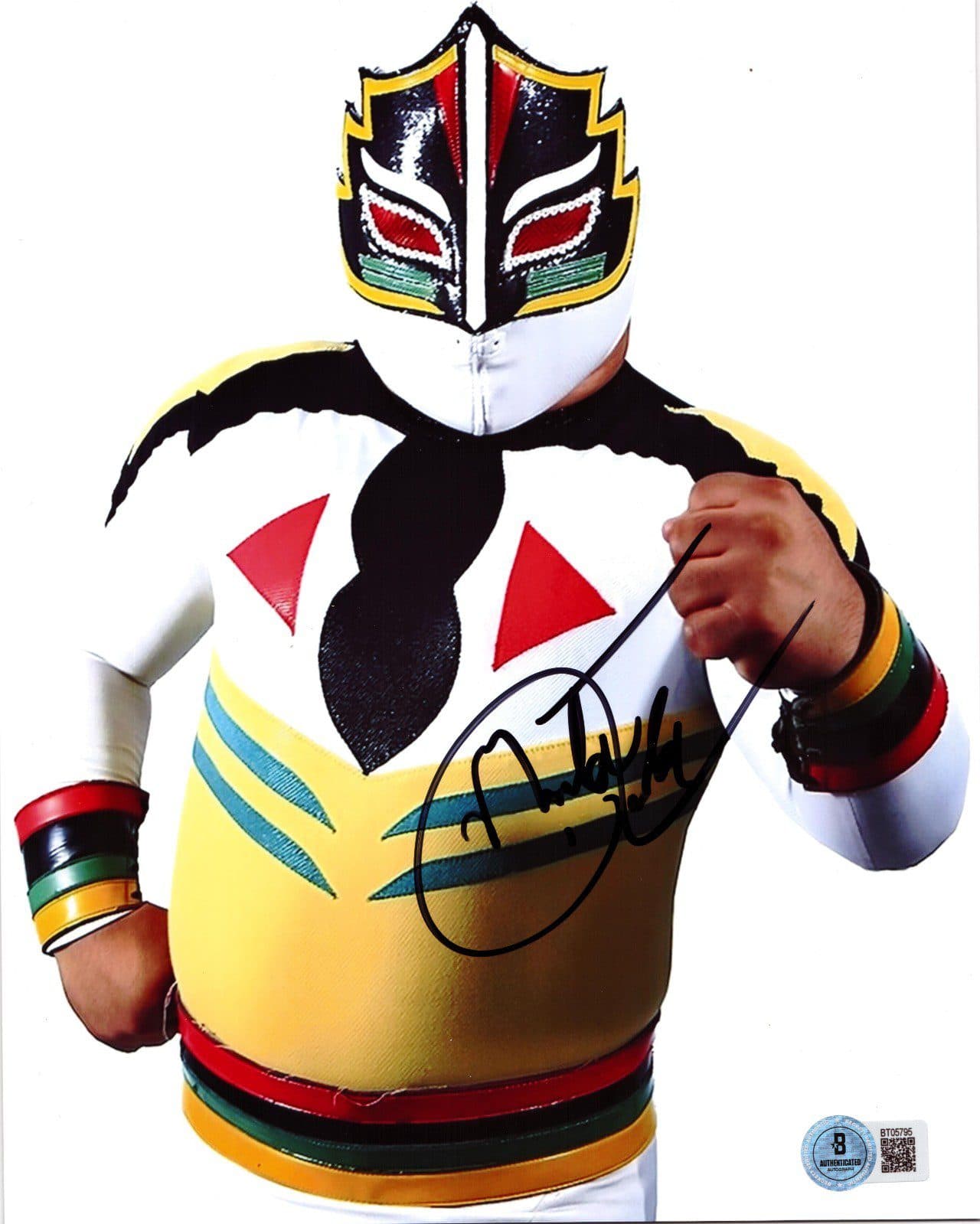 MASCARITA SAGRADA AUTOGRAPHED 8×10 PHOTO BECKETT BT05795 WRESTLER Mascarita Sagrada Photo 8x10-bt05795, supplier stock photo