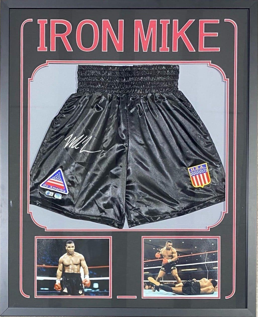 Mike Tyson Signed Framed Trunks JSA & Mike Tyson Exclusive Authentication 1 Mike Tyson Other mike-tyson-framed-trunks-1, supplier stock photo