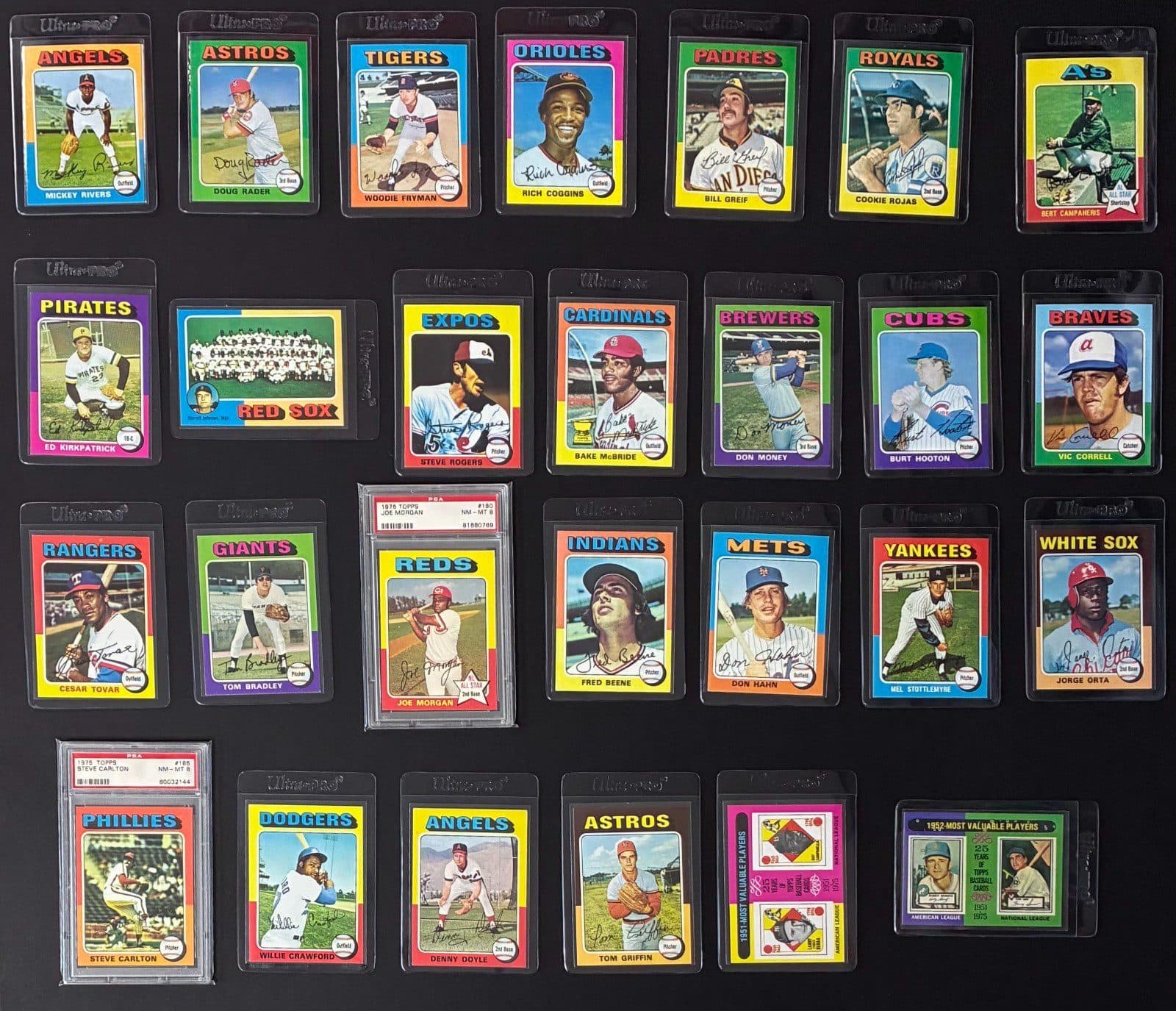 1975 Topps Baseball Complete Set 1-660. George Brett & Robin Yount RC Nolan Ryan George Brett Ball 17718323, supplier stock photo