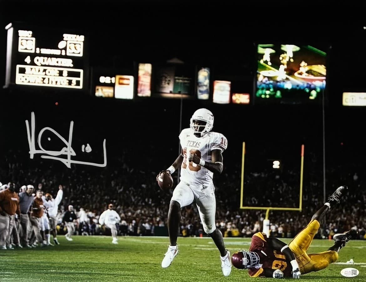 VINCE YOUNG SIGNED AUTOGRAPHED 16×20 PHOTO JSA AUTHENTICATION #1 Longhorns Vince Young Photo 16x20-vince-young-16-20-1, Texas Longhorns, supplier stock photo