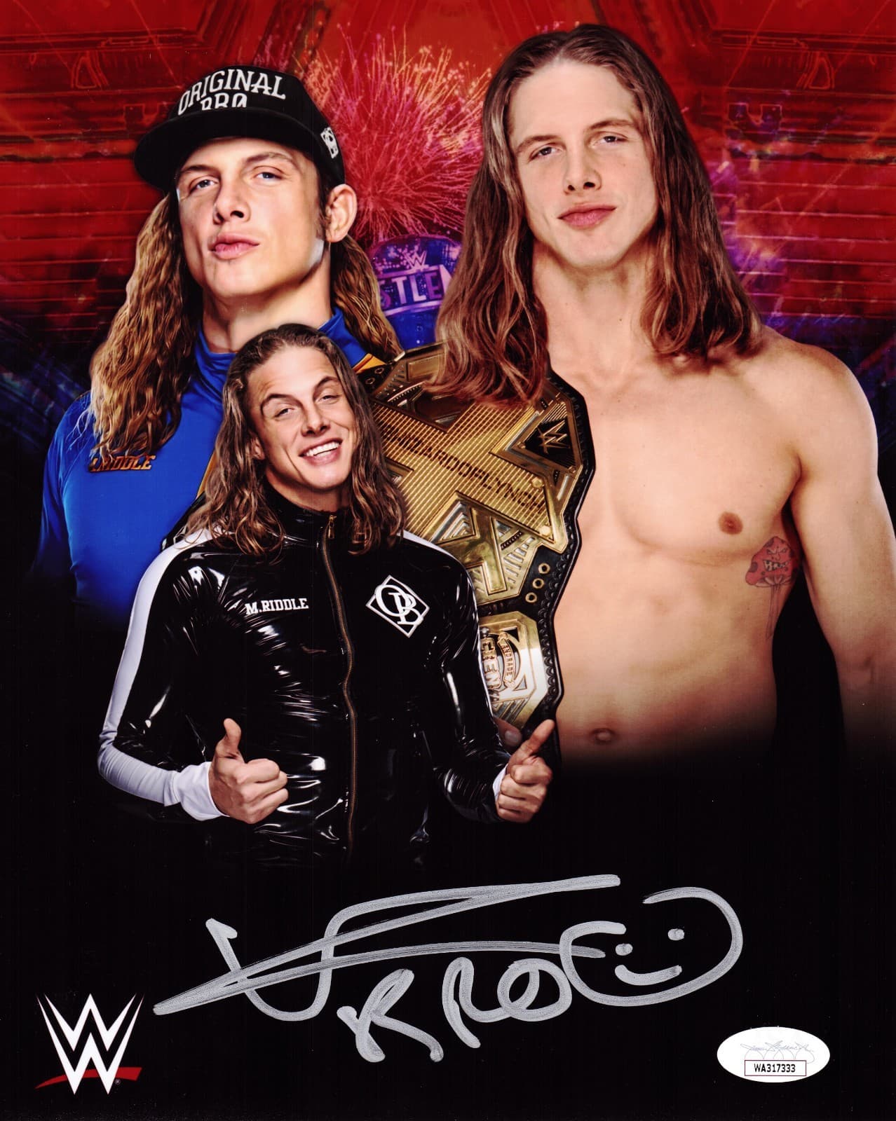 MATT RIDDLE AUTOGRAPHED 8×10 PHOTO JSA #5 Matt Riddle Photo 8x10-matt-riddle-8-10-5, supplier stock photo