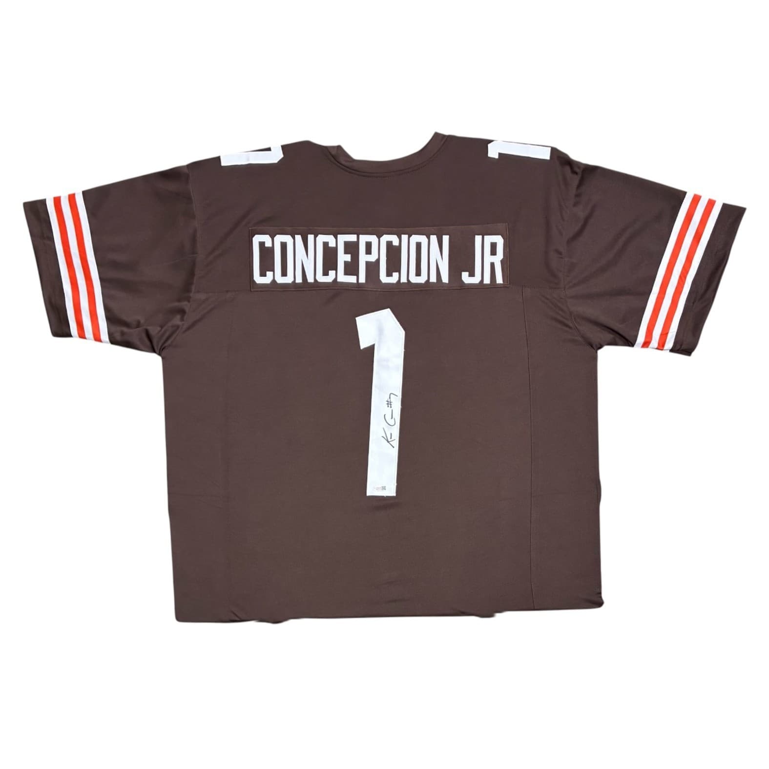 KC CONCEPCION JR SIGNED AUTOGRAPHED BROWN CUSTOM JERSEY JSA AUTHENTICATED KC Concepcion Jersey kc-concepcion-jr-brown, supplier stock photo