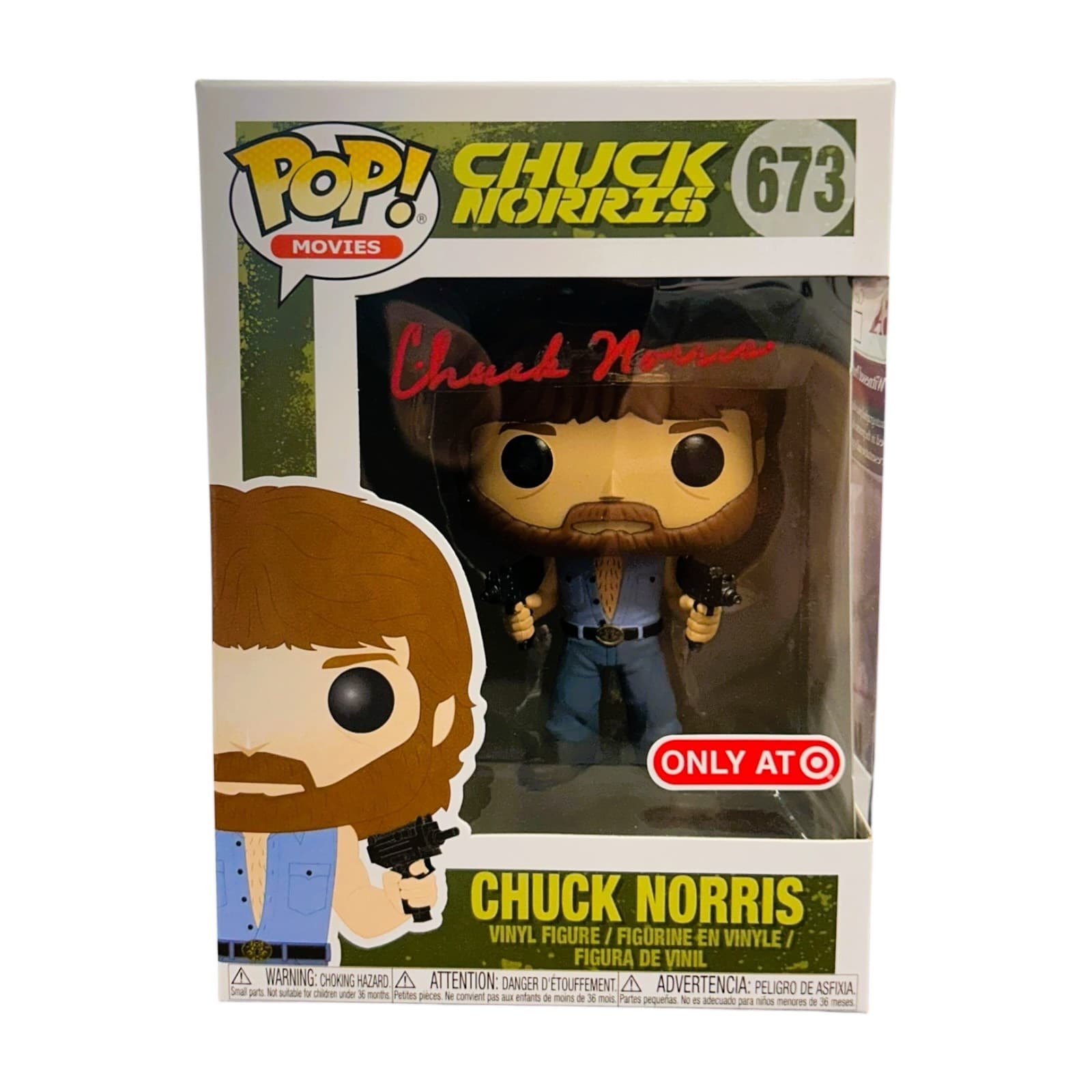 CHUCK NORRIS AUTOGRAPHED FUNKO POP 673 JSA Authenticated Chuck Norris Other chuck-norris-funko-pop-673, supplier stock photo